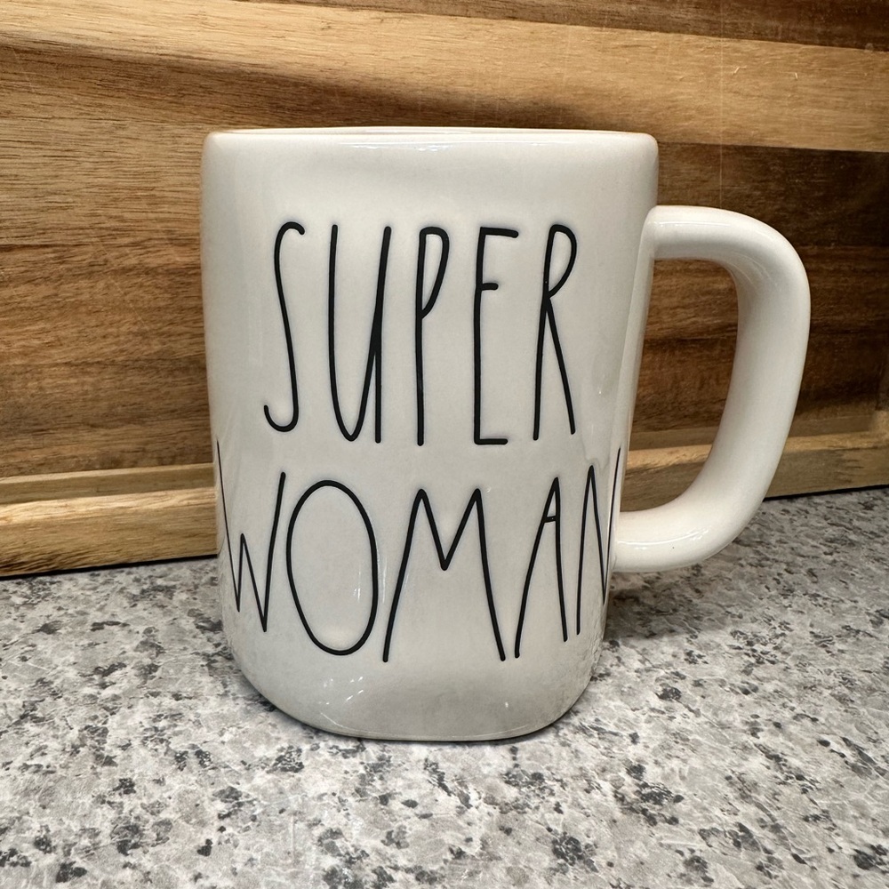 Rae Dunn “Super Woman” Ceramic Mug